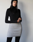 BUYBACK - Double Layered Ruched Mini Skirt - EMMYDEVEAUX