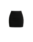 BUYBACK - Double Layered Ruched Mini Skirt - EMMYDEVEAUX