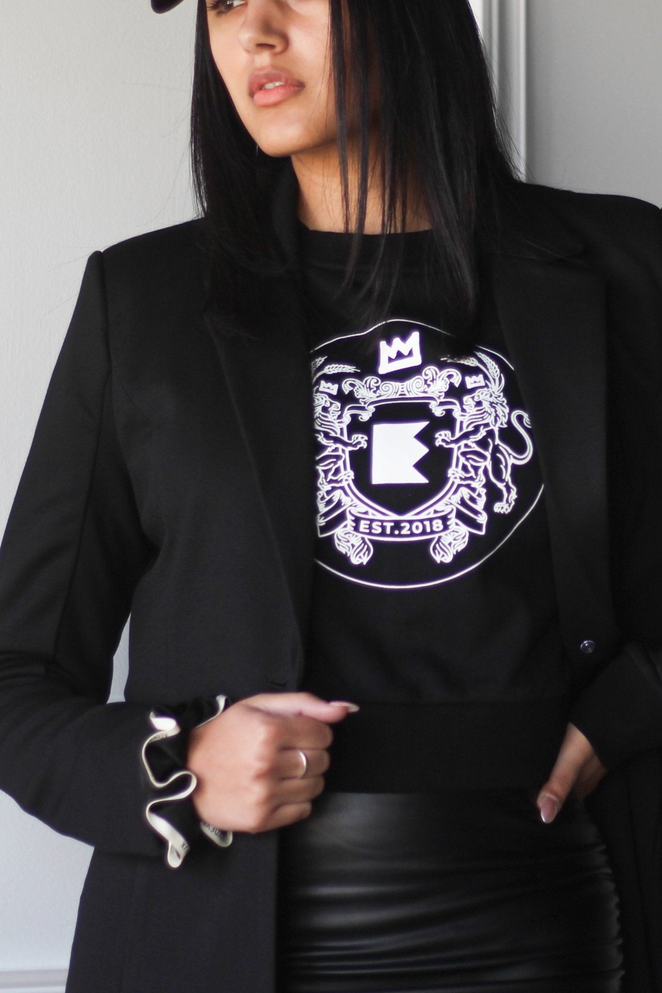 EMMYDEVEAUX Crest Hoodie - EMMYDEVEAUX