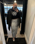 Regular Sequin Pencil Skirt - EMMYDEVEAUX