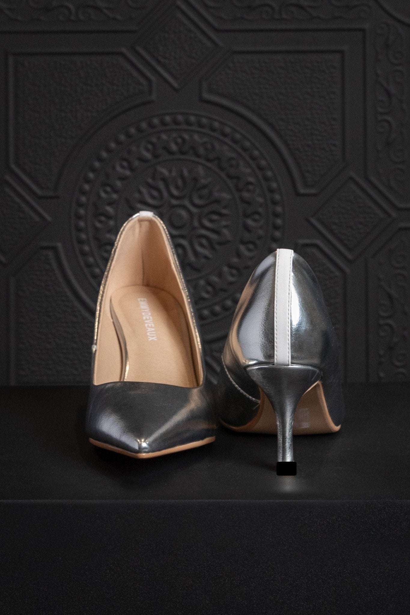 SALE - Chrome Harper Heel - EMMYDEVEAUX