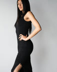 SALE - Compression Tank Maxi Bodycon w/ Zipper - EMMYDEVEAUX