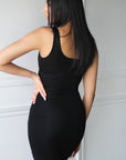 SALE - Compression Tank Mini Bodycon Dress - EMMYDEVEAUX