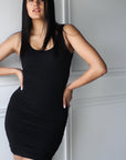 SALE - Compression Tank Mini Bodycon Dress - EMMYDEVEAUX