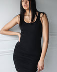 SALE - Compression Tank Mini Bodycon Dress - EMMYDEVEAUX