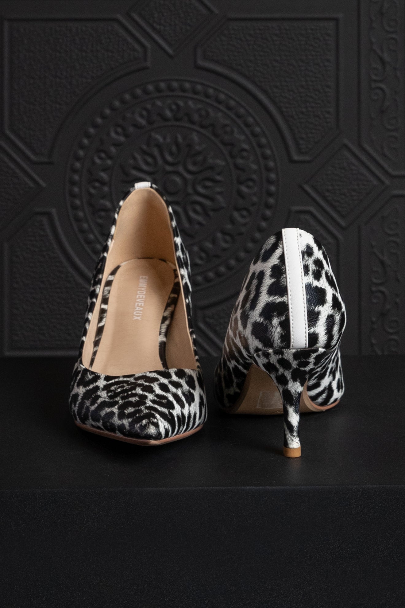 SALE - Leopard Harper Heel - EMMYDEVEAUX