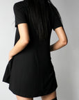 SALE - Short Sleeved Pocket Mini Dress - EMMYDEVEAUX