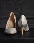 SALE - Taupe Harper Heel - EMMYDEVEAUX