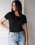 Short Sleeved Crew Neck Shirt - EMMYDEVEAUX