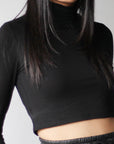 Turtleneck Crop Top - EMMYDEVEAUX