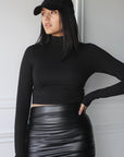 Turtleneck Crop Top - EMMYDEVEAUX