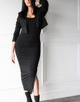 Compression Tank Maxi Bodycon With Zipper - EMMYDEVEAUX