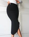 Double Layered A-line Ruched Skirt - EMMYDEVEAUX