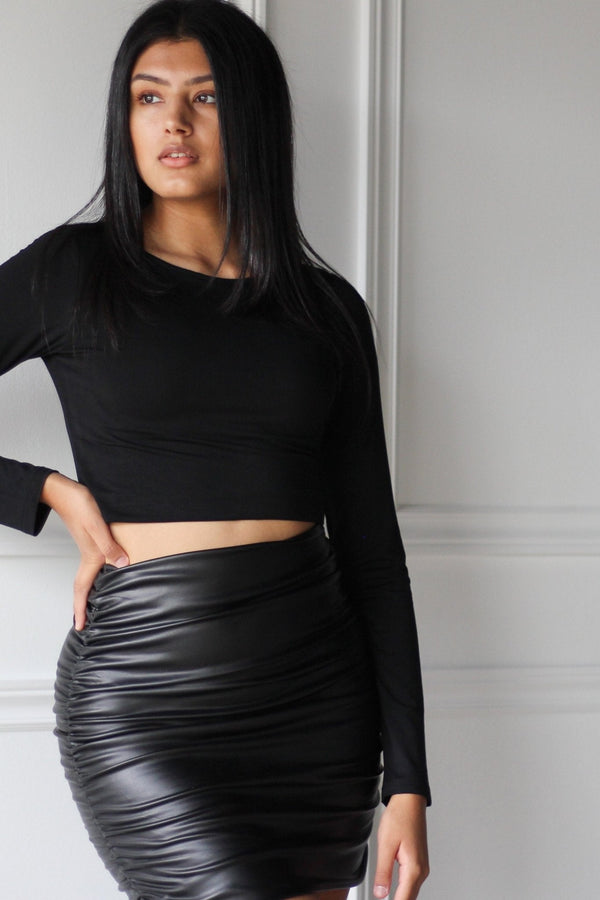 Double Layered Crop Top - EMMYDEVEAUX