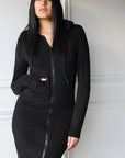 Double Layered Long Hoodie - EMMYDEVEAUX