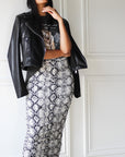 Double Layered Ruched Maxi Skirt - EMMYDEVEAUX