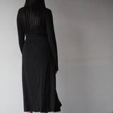 Long Sleeved Midi Wrap Dress - EMMYDEVEAUX
