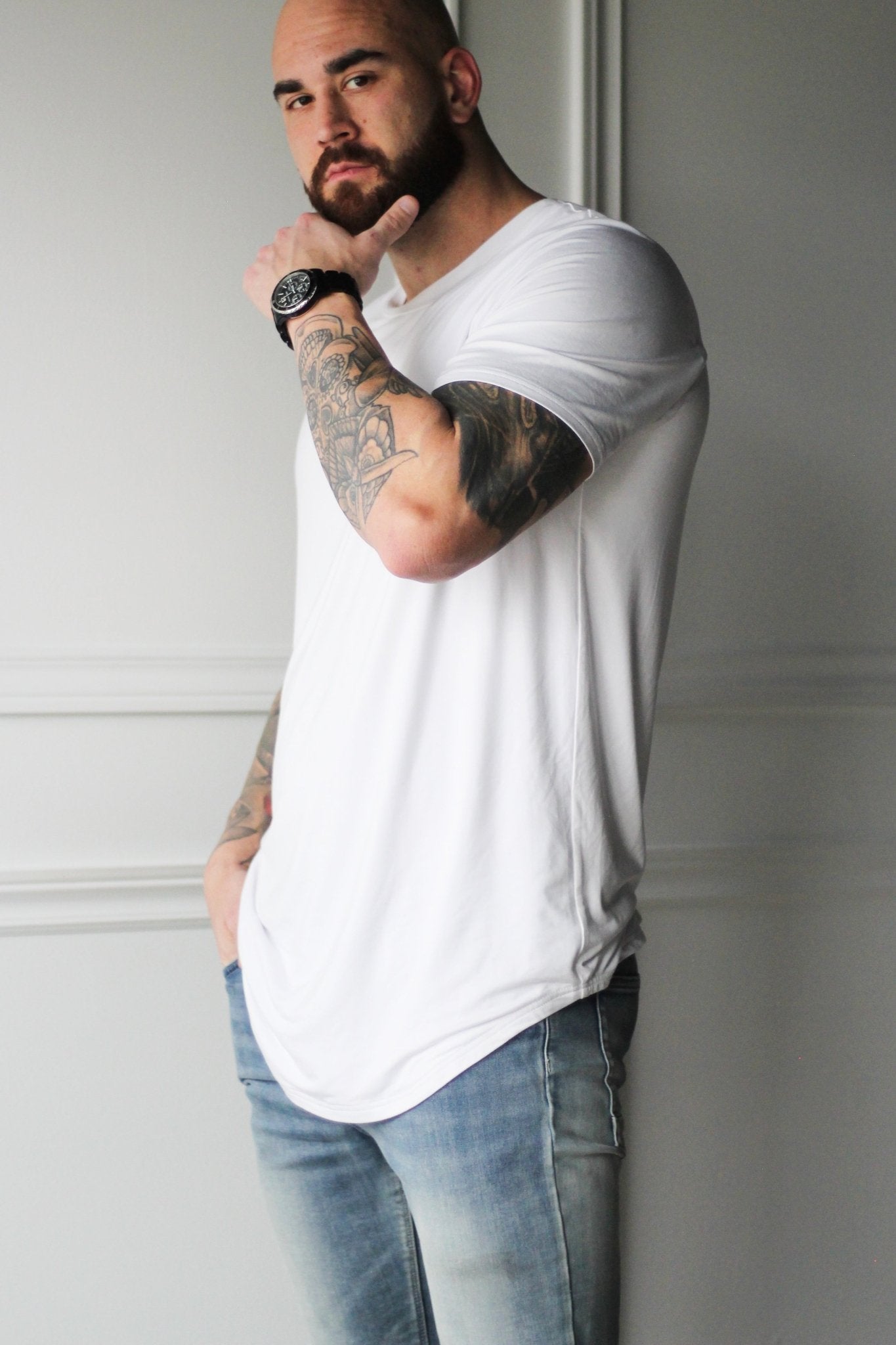 Men&#39;s Double Layered Relaxed Fit T-Shirt - EMMYDEVEAUX